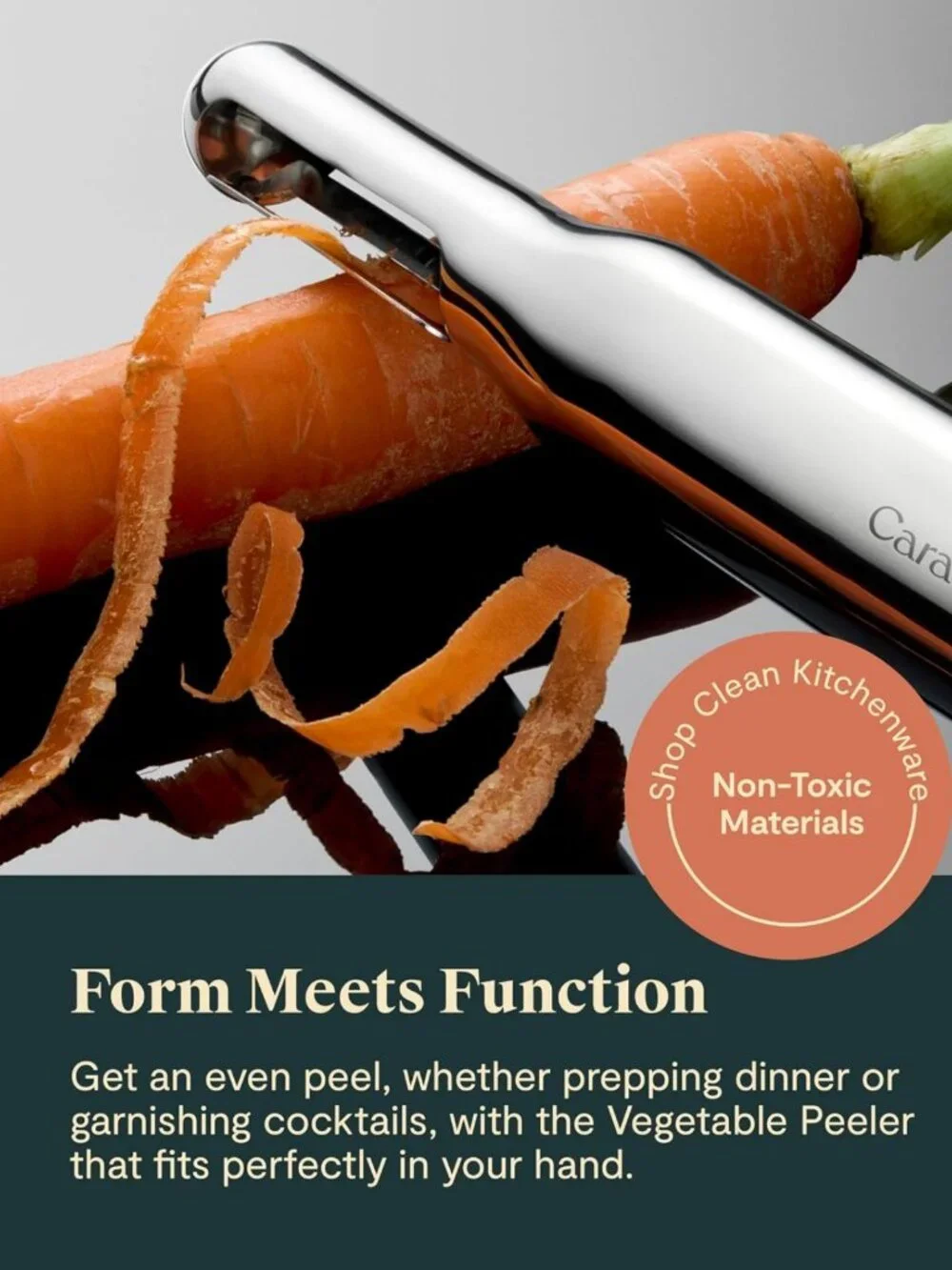 Ergonomic Stainless Steel Vegetable Peeler - Easy Grip, Durable & Efficient